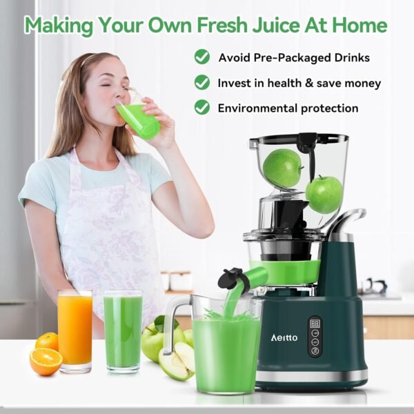 Aeitto Cold Press Juicer Review High Yield Slow Masticating Juicer Performance