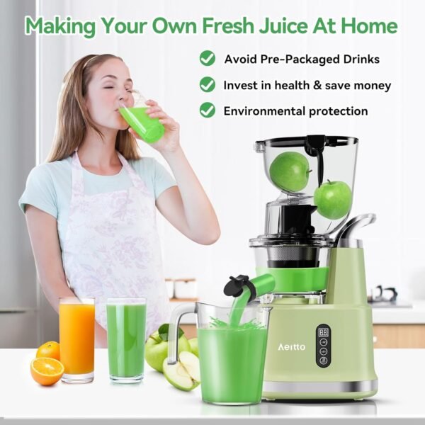 Aeitto Cold Press Juicer Review Portable Masticating Juicer with Large Feed Chute