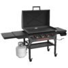 Blackstone 2310 Iron Forged 36” Omnivore Griddle with X-Braced Hood, Powder Coated Steel, Black