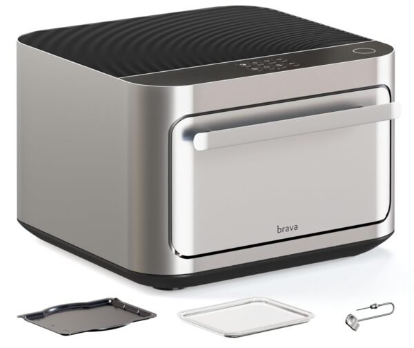 Brava Oven Starter Set: 10-in-1 Touchscreen Countertop Smart Oven, Air Fryer, 6-Slice Toaster, Slow Cooker, Reheater, Dehydrator, Rice Cooker, Auto-Shut Off, 1800W, Stainless... Brava Oven Starter Set: 10-in-1 Touchscreen Countertop Smart Oven, Air Fryer, 6-Slice Toaster, Slow Cooker, Reheater, Dehydrator, Rice Cooker, Auto-Shut Off, 1800W, Stainless...