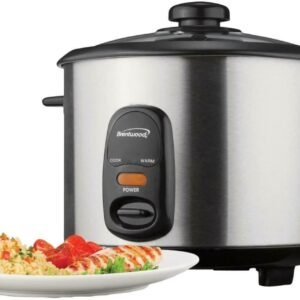 Brentwood Rice Cooker, 5-Cup, Stainless Steel