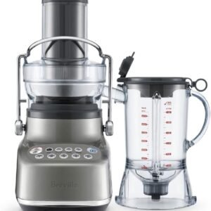 Breville the 3X Bluicerâ„¢ Blender and Juicer, BJB615SHY, Smoked Hickory