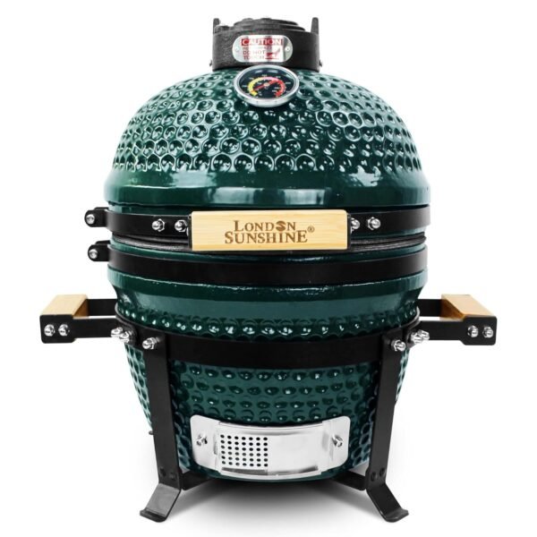 Ceramic Charcoal BBQ Kamado Griller - Portable Tabletop The Cadet Series Smoker