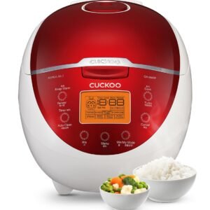 Cuckoo CR-0655F Rice Cooker & Warmer, 6 cups, LCD Display 11-Menu Options - White, Turbo, Mixed, and Brown/GABA Rice, Porridge, Steam Multi Cook, My Mode, 16-Various Cooking...