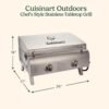 Cuisinart CGG-306 Portable Gas Grill Review Dual Burners and Stainless Steel Excellence