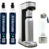 Drinkmate LUX Stainless Steel Sparkling Beverage Maker - Sparkling Water/Soda Streaming Machine That Carbonates Any Drink - Includes 2 CO2 Cylinders, 1 Carbonation Bottle, 1... Drinkmate LUX Stainless Steel Sparkling Beverage Maker - Sparkling Water/Soda Streaming Machine That Carbonates Any Drink - Includes 2 CO2 Cylinders, 1 Carbonation Bottle, 1...