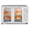 Elite Gourmet ETO4524 45L Countertop Convection Toaster Oven, French Doors, Adjustable Temperature & Timer, Bake, Roast, Broil, Toast, Includes Baking Pan, Rack, Rotisserie,... Elite Gourmet ETO4524 45L Countertop Convection Toaster Oven, French Doors, Adjustable Temperature & Timer, Bake, Roast, Broil, Toast, Includes Baking Pan, Rack, Rotisserie,...