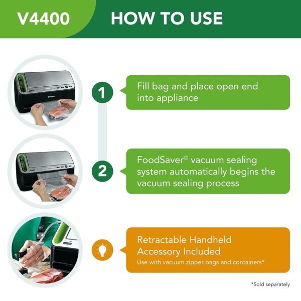 FoodSaver V4400 Vacuum Sealer Review Automatic Bag Detection and Versatility FoodSaver V4400 Vacuum Sealer Review Automatic Bag Detection and Versatility