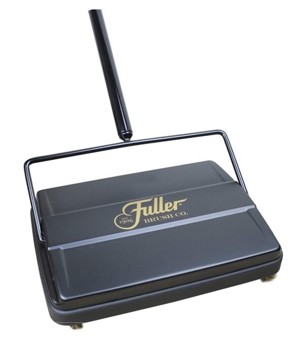 Fuller Brush 17027 Electrostatic Carpet & Floor Sweeper - 9" Cleaning Path - Lightweight - Ideal for Crumby Messes - Works On Carpets & Hard Floor Surfaces - Dark Gray