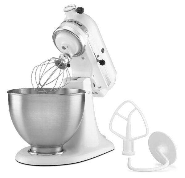 KitchenAid K45SSWH Stand Mixer Review Powerful 4.5 Quart Classic Series Performance