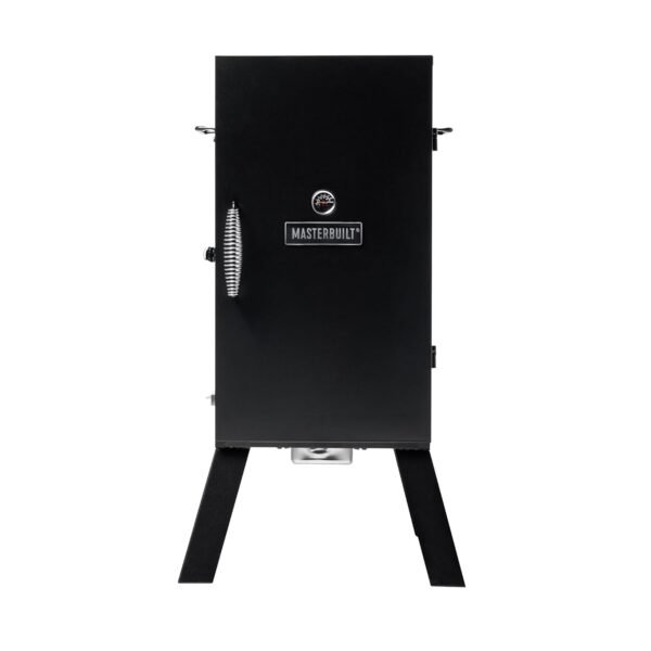 Masterbuilt® 30-inch Electric Vertical BBQ Smoker with Analog Temperature Control, Chrome Smoking Racks and 535 Cooking Square Inches in Black, Model MB20070210