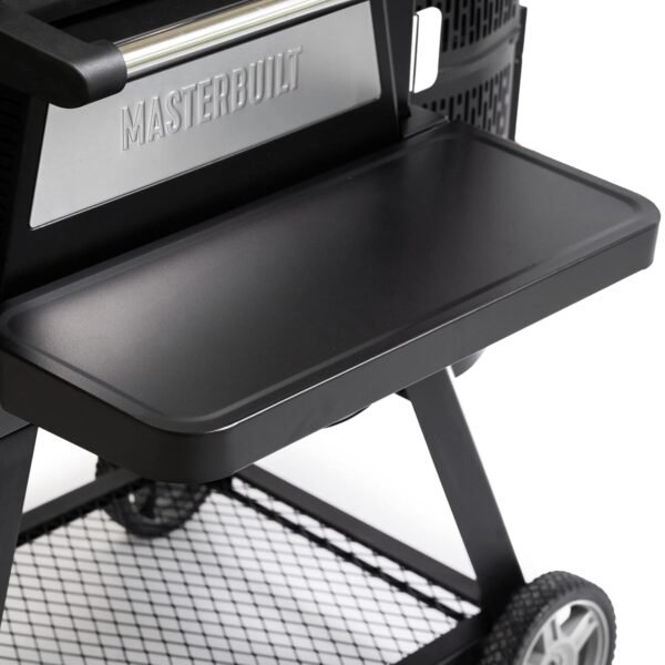 Masterbuilt® Gravity Series 560 Digital Charcoal Grill and Smoker Powder-Coated Steel Font-Shelf Accessory Insert to Hold up to 50LBS in Black, Model MB20181522 Masterbuilt® Gravity Series 560 Digital Charcoal Grill and Smoker Powder-Coated Steel Font-Shelf Accessory Insert to Hold up to 50LBS in Black, Model MB20181522