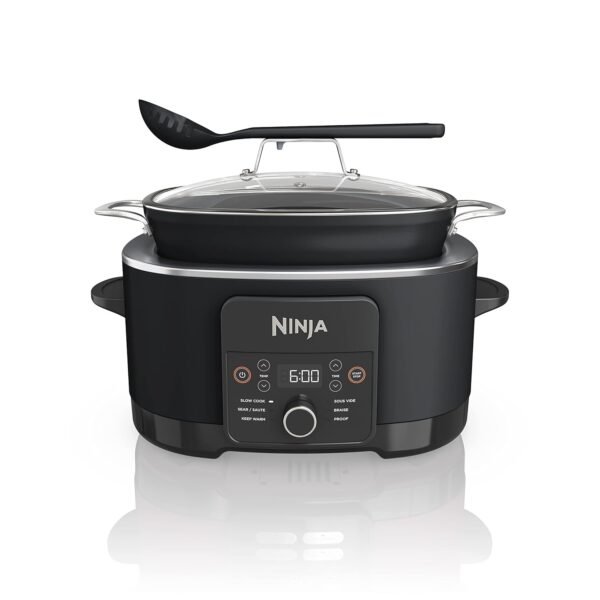 Ninja MC1010 Foodi PossibleCooker PLUS - Sous Vide & Proof 6-in-1 Multi-Cooker, with 8.5 Quarts, Slow Cooker, Dutch Oven & More, Glass Lid & Integrated Spoon, Nonstick, Oven...