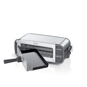 Ninja ST101 Foodi 2-in-1 Flip Toaster, 2-Slice Capacity, Compact Toaster Oven, Snack Maker, Reheat, Defrost, 1500 Watts, Stainless Steel, 6 Functions Ninja ST101 Foodi 2-in-1 Flip Toaster, 2-Slice Capacity, Compact Toaster Oven, Snack Maker, Reheat, Defrost, 1500 Watts, Stainless Steel, 6 Functions