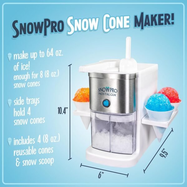 Nostalgia SnowPro Shaved Ice Machine Review Amazing Capacity and Easy Snow Cone Making Nostalgia SnowPro Shaved Ice Machine Review Amazing Capacity and Easy Snow Cone Making