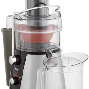 Oster FPSTJE9010-000 JusSimple 2 Speed Easy Juice Extractor with Extra-Wide Feed Chute, 900W, Black/Silver