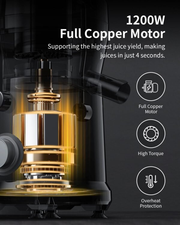 Powerful GDOR Juicer Review 2024 with Titanium Blades and Wide Feed Chute