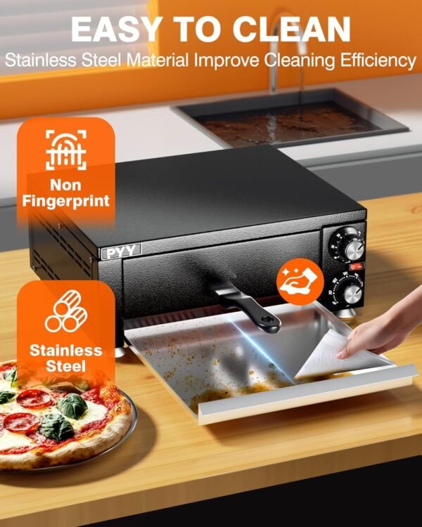 PYY Electric Pizza Oven Review Best Countertop Pizza Oven for Even Heating and Speed