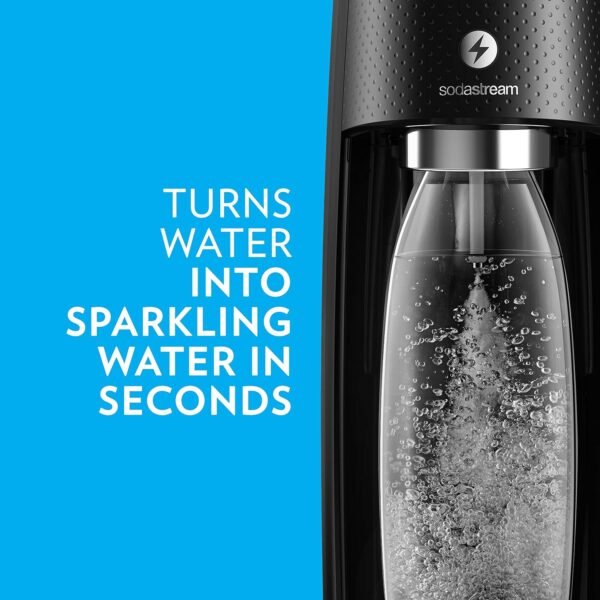 SodaStream One Touch Soda Maker Review best electric sparkling water maker bundle black SodaStream One Touch Soda Maker Review best electric sparkling water maker bundle black