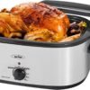 Sunvivi Roaster Oven, Electric Roaster Oven with Viewing Lid, 30lb 26-Quart Turkey Roaster with Unique Defrost/Warm Function, Large Roaster with Removable Pan & Rack, Stainless... Sunvivi Roaster Oven, Electric Roaster Oven with Viewing Lid, 30lb 26-Quart Turkey Roaster with Unique Defrost/Warm Function, Large Roaster with Removable Pan & Rack, Stainless...