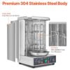 VEVOR Shawarma Grill Machine Review Portable Stainless Steel Electric Vertical Broiler VEVOR Shawarma Grill Machine Review Portable Stainless Steel Electric Vertical Broiler