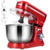 VIVOHOME 4.75 Quart Stand Mixer, 8 Speed Kitchen Electric Food Mixer, Household Stand Mixer for Baking, Cake, Bread with Beater, Dough Hook, Wire Whip and Egg Separator, Red VIVOHOME 4.75 Quart Stand Mixer, 8 Speed Kitchen Electric Food Mixer, Household Stand Mixer for Baking, Cake, Bread with Beater, Dough Hook, Wire Whip and Egg Separator, Red