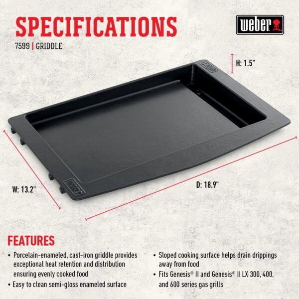 Weber Genesis II Griddle Review Superior Heat Retention and Grease Management Features