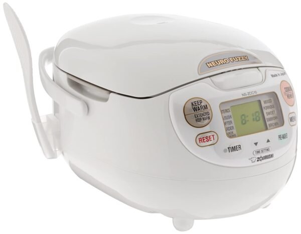 Zojirushi NS-ZCC10 5-1/2-Cup Neuro Fuzzy Rice Cooker and Warmer, Premium White Zojirushi NS-ZCC10 5-1/2-Cup Neuro Fuzzy Rice Cooker and Warmer, Premium White